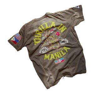 NWT XL Roots Of Fight Muhammad Ali Joe Frazier Tshirt Thrilla In Manila